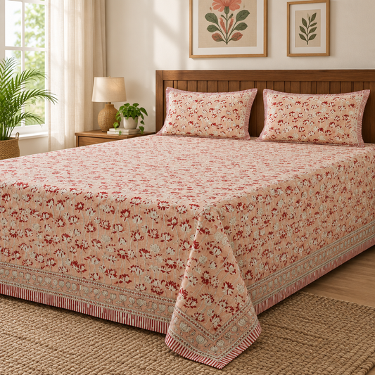 Kamli cotton bedsheet, view 2