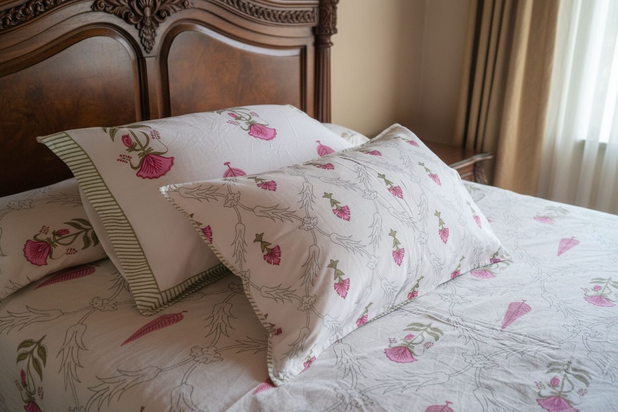 Two Pillows Side by Side - Rotated Landscape View