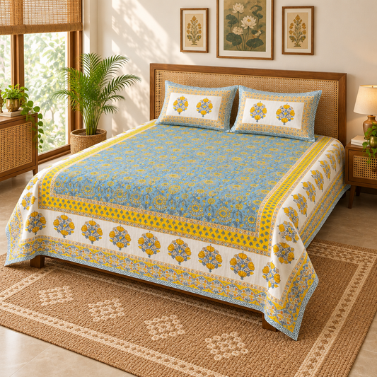 Veena bedsheet wide room angle