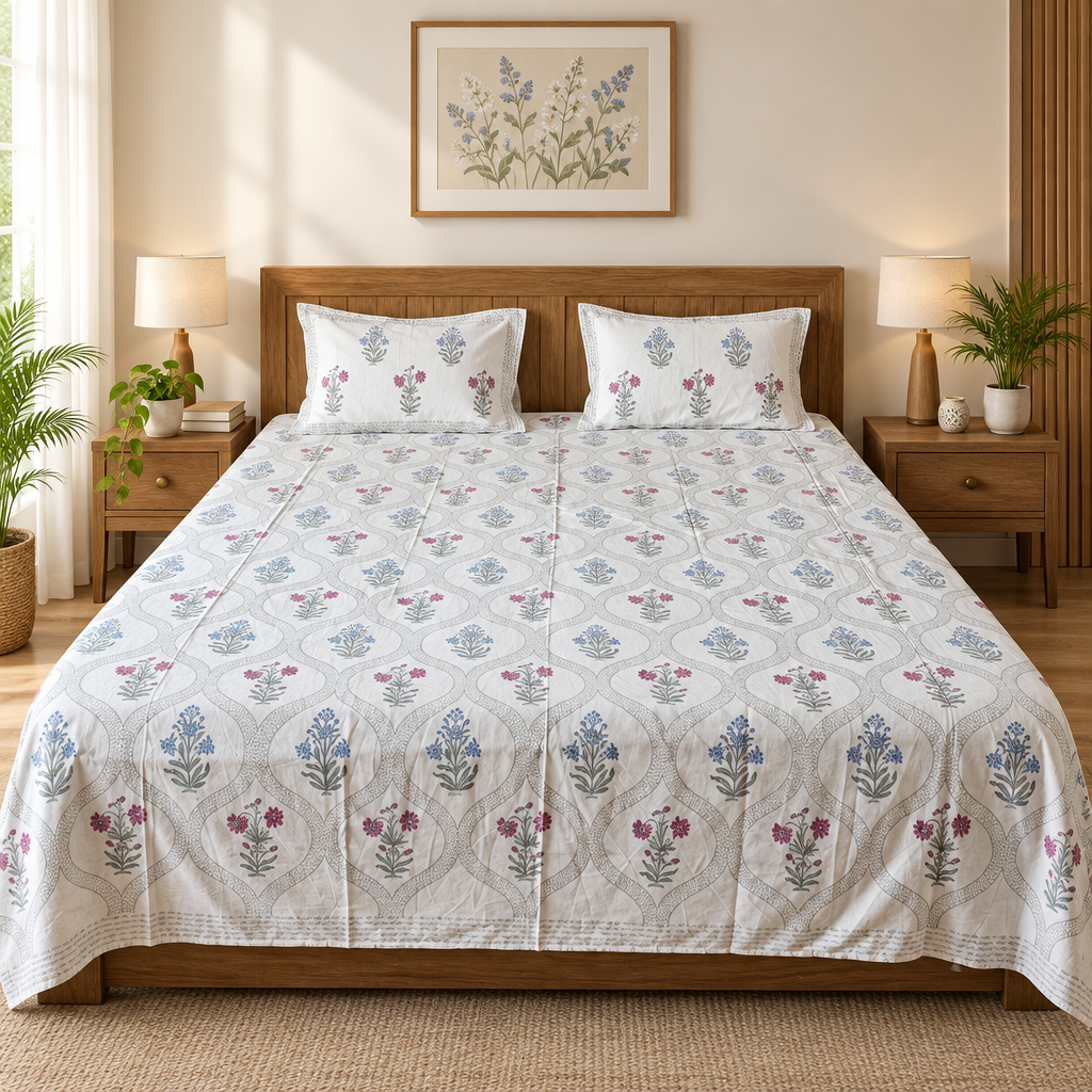 Mallika cotton bedsheet