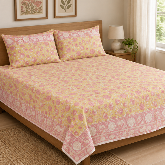 Kushboo cotton bedsheet, view 2