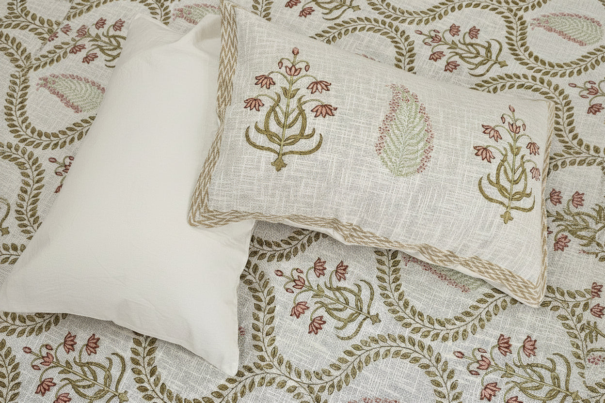 Vanya - Pink Jaal Bedcover