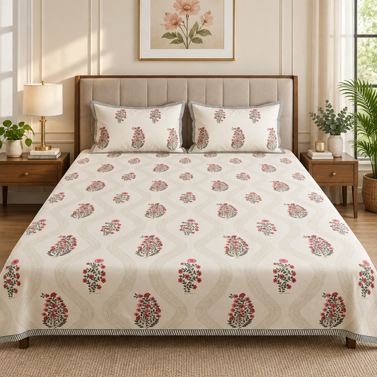 Nagma cotton bedsheet