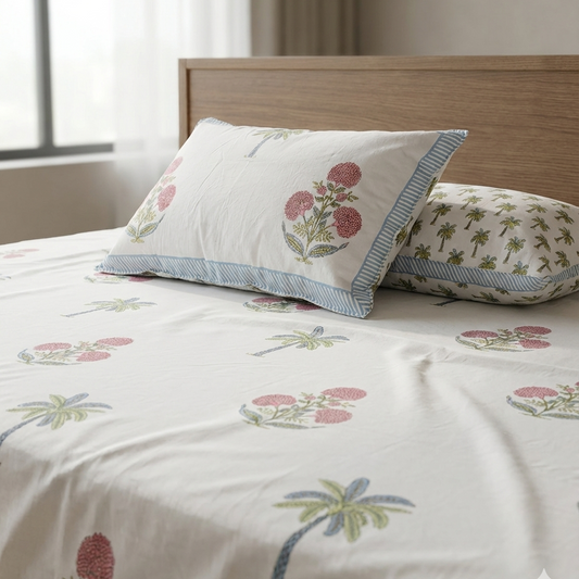 Anaardana - Pink | Everyday Cotton Bedsheet