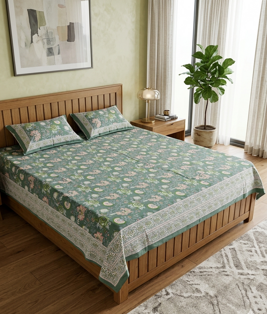 Rangoli - Forest Green Paisley