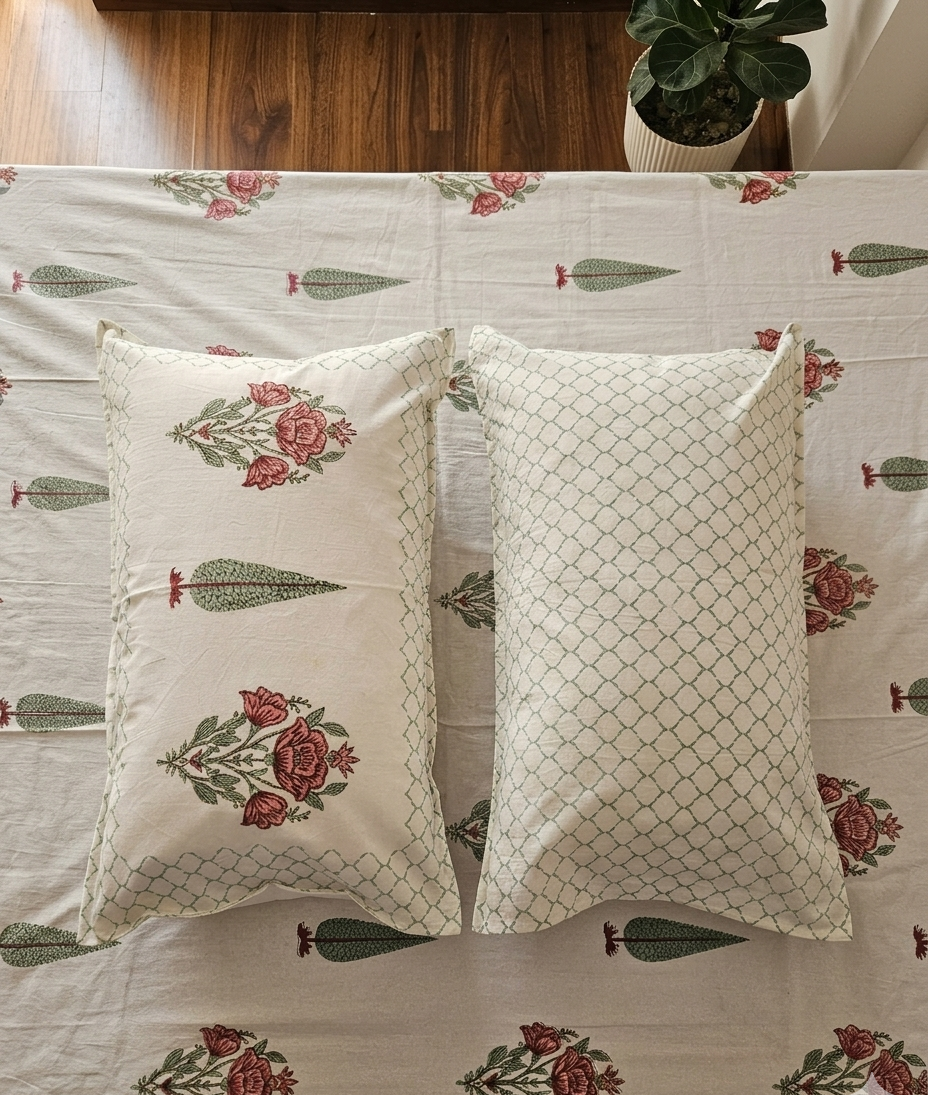 Kadambini  - Floral and Leaf Boota Print