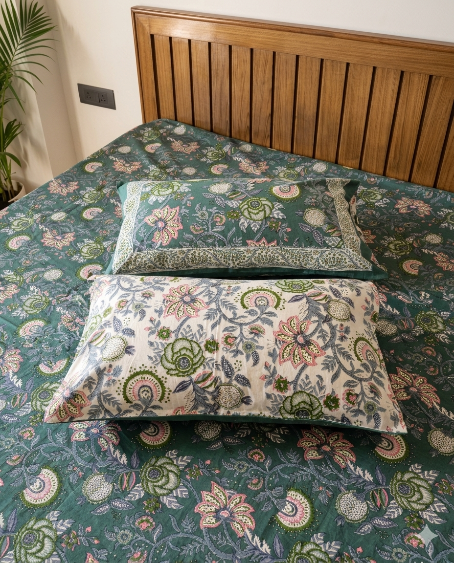 Rangoli - Forest Green Paisley