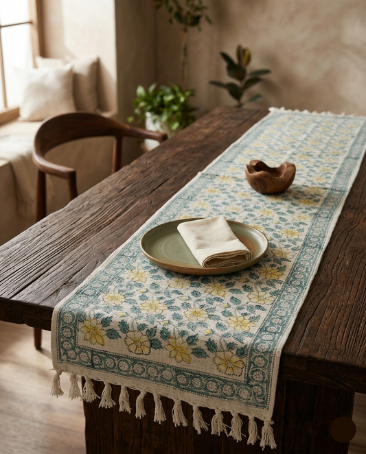 Saanjh Floral Table Runner