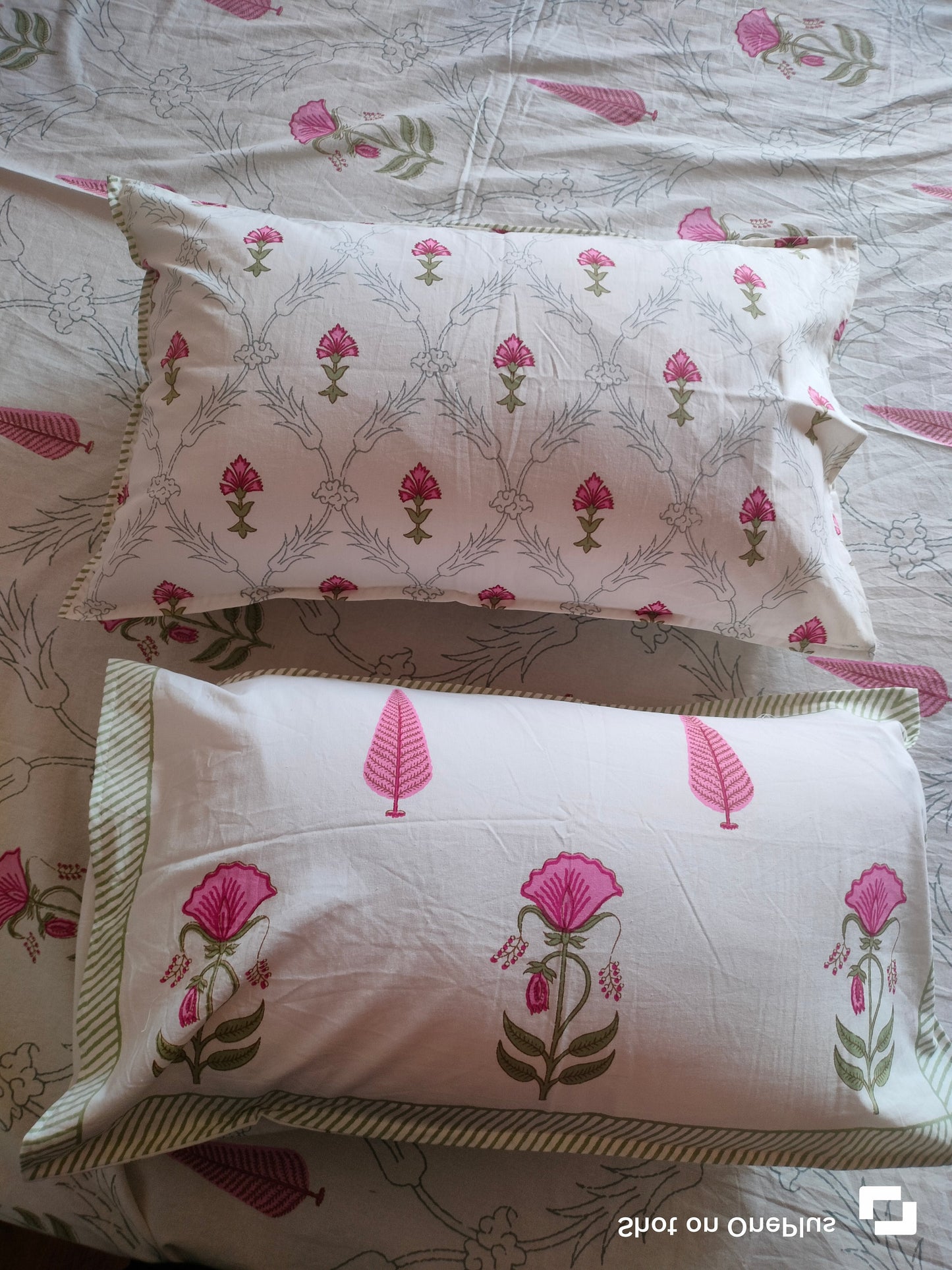 Pushpa_ pink and green