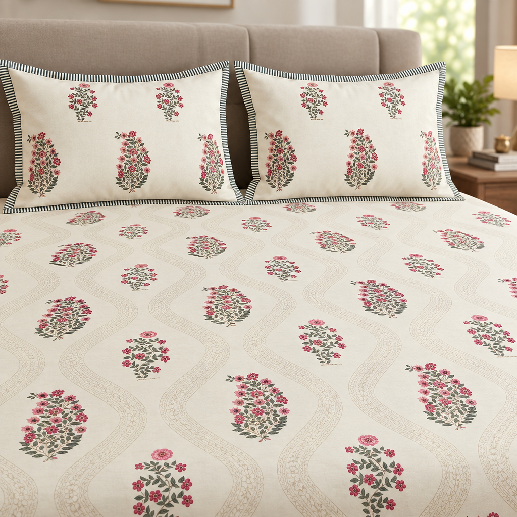 Nagma cotton bedsheet, view 3