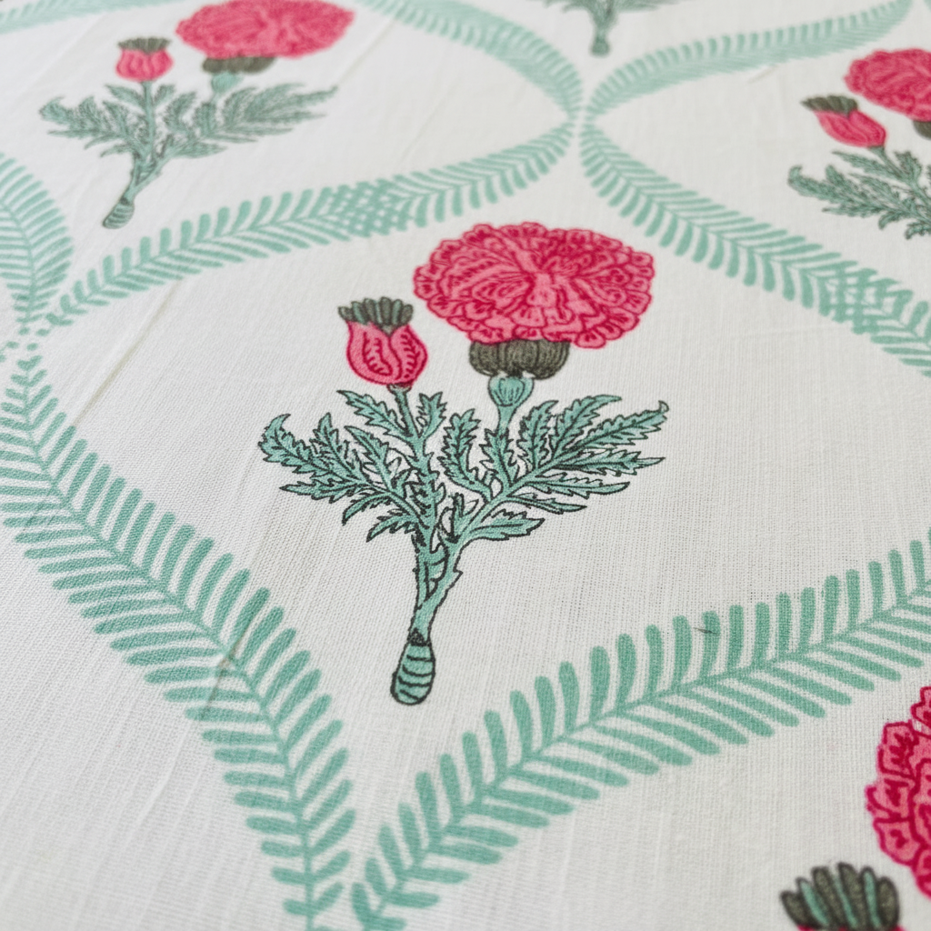 Close-up Block Print Detail