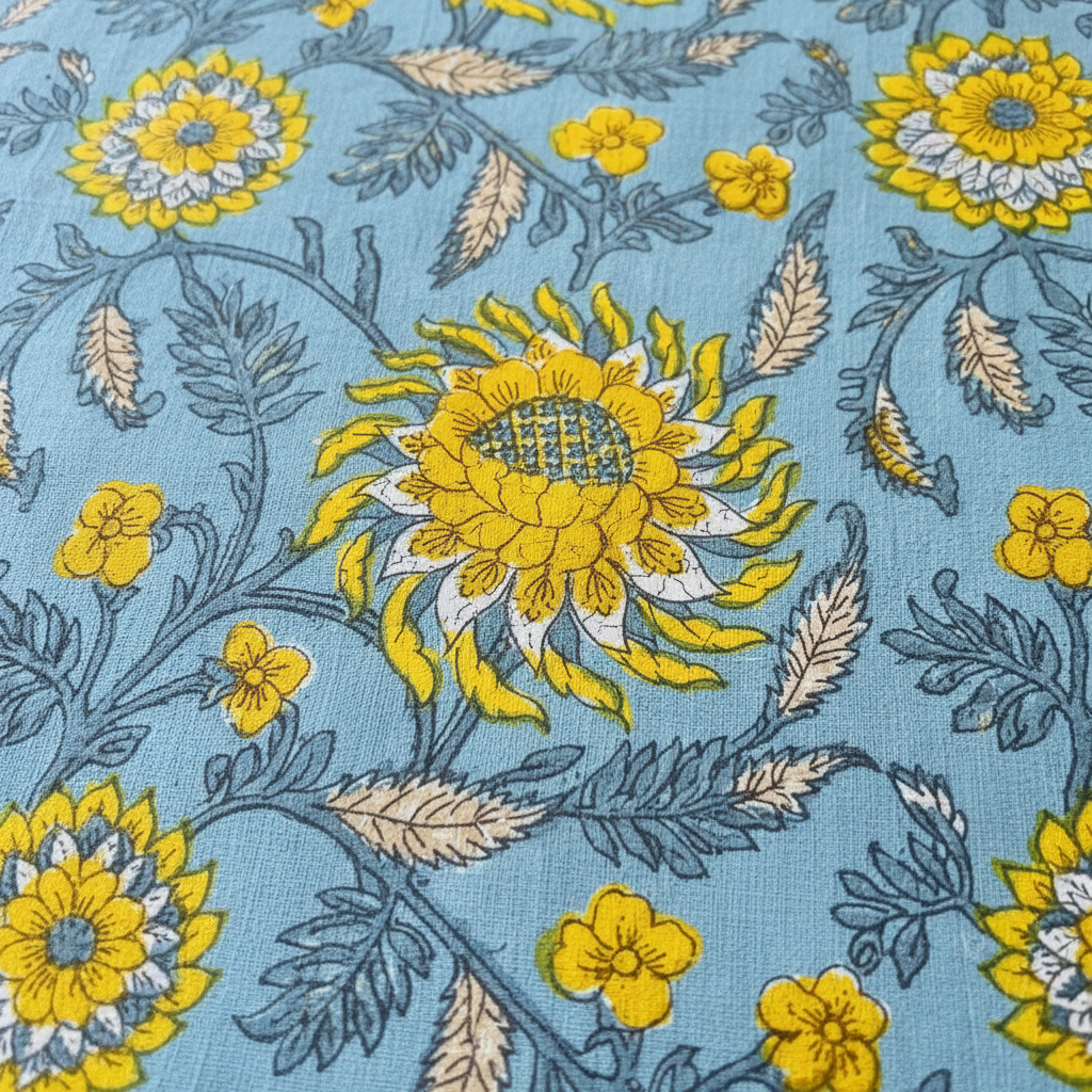 Close-up Block Print Detail