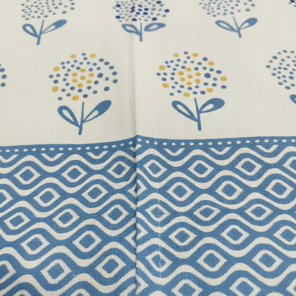 Bindu - Blue |Everyday 100% Cotton |Super King