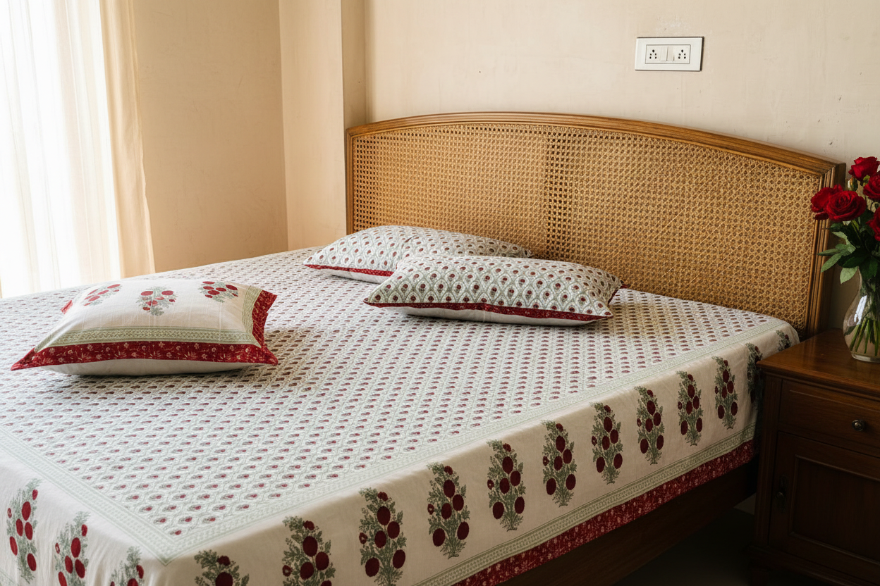 Luxury Cane Bed - Side Angle