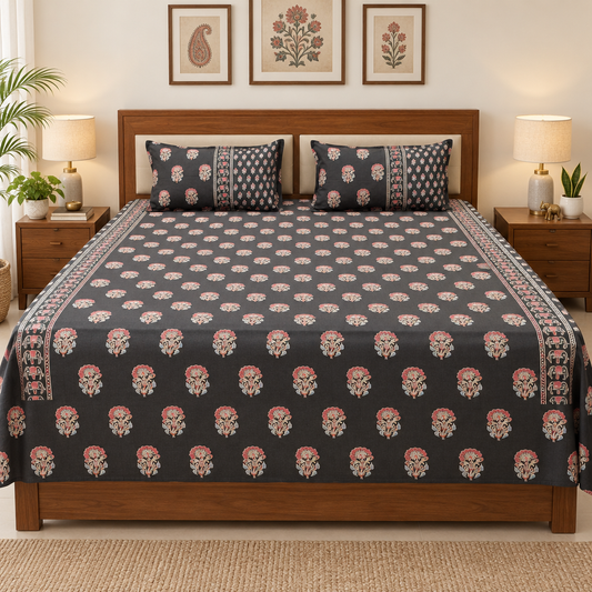 Rajwadi bedsheet front view