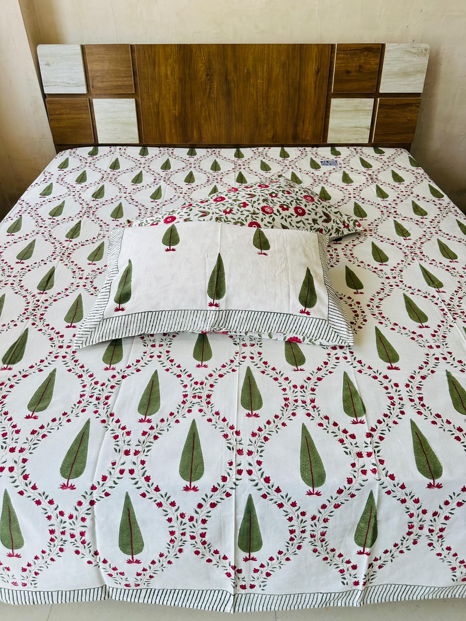 Sawan |Arka luxe cotton bedsheet 500 TC |Super king size